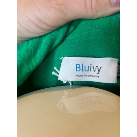 Green Cotton Button Down Shirt Size Small - Picture 3 of 4